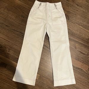 White Kate Spade front zip up jeans